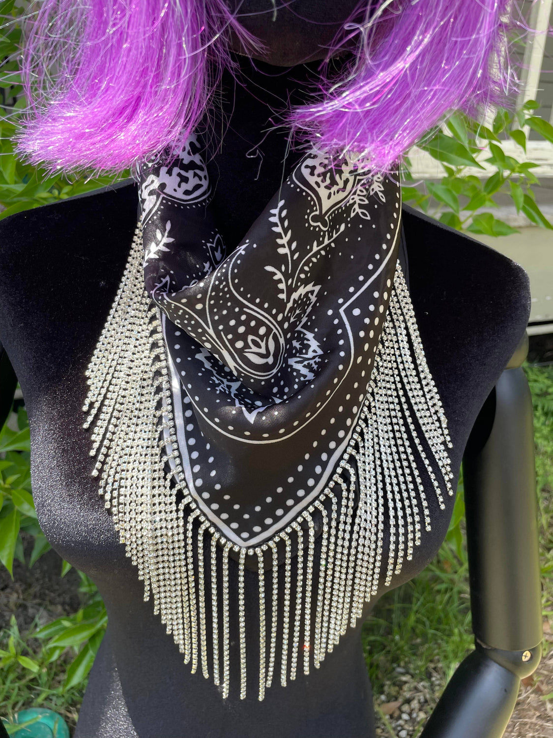 Black Silky Blingdana