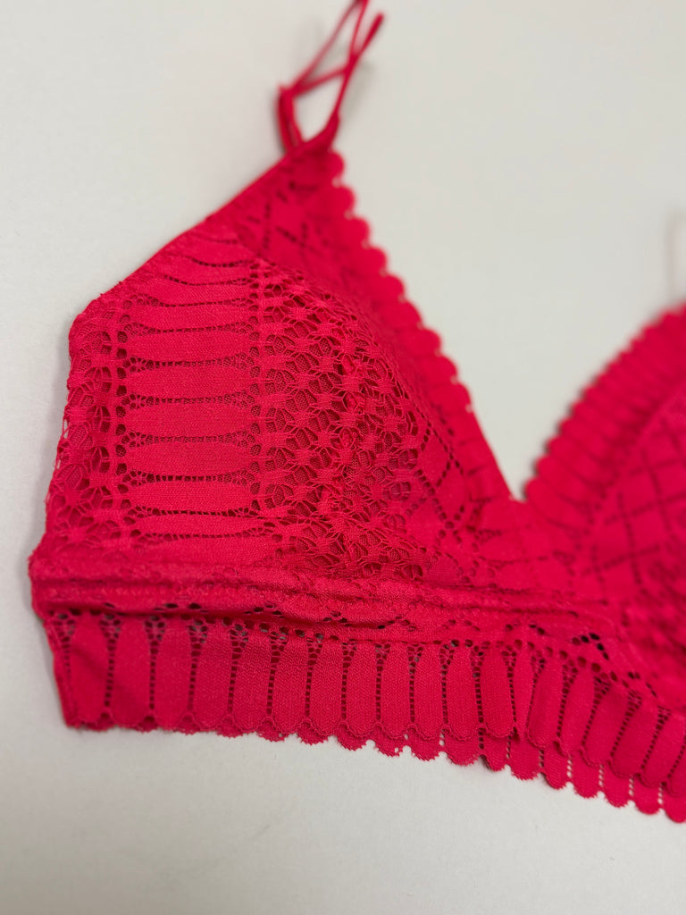 Red Lace Bralette