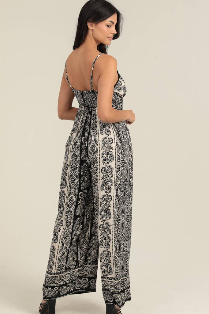 Noir Printed Jumpsuit