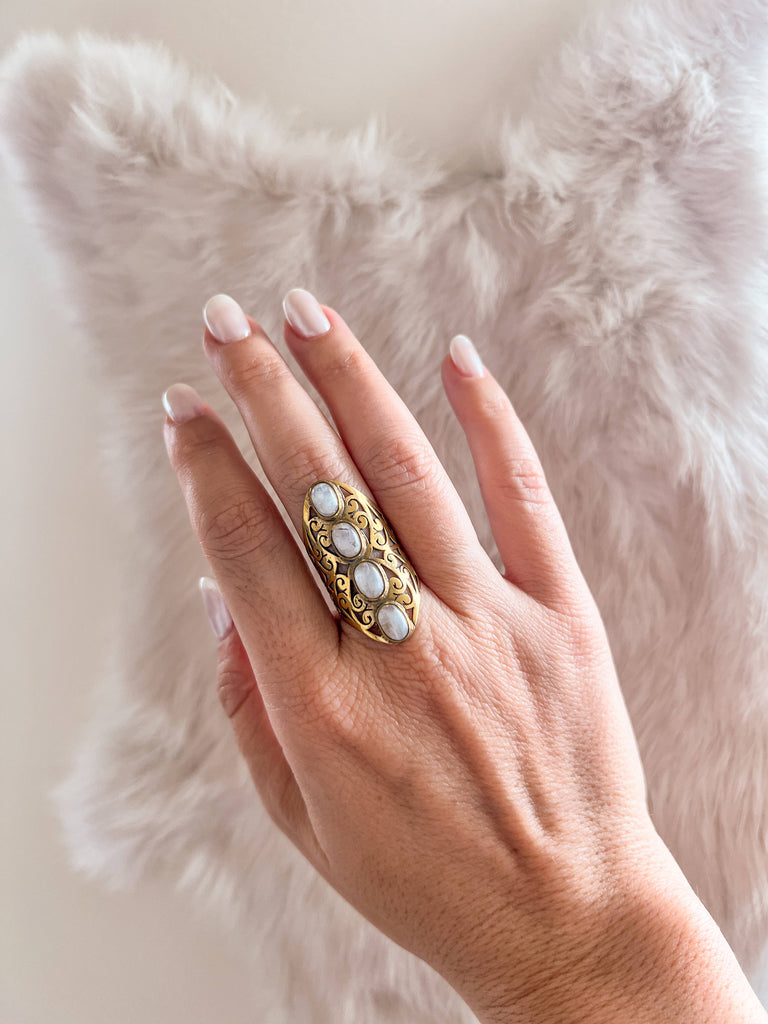 Filigree Brass Ring