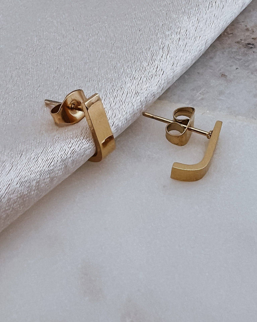 Epsie Everyday Stud Earrings || Choose Color Silver Gold