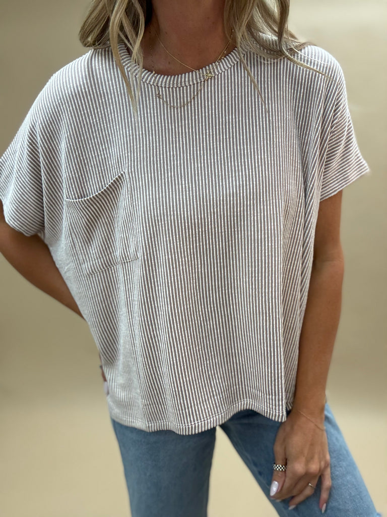 Corded Slouchy Top