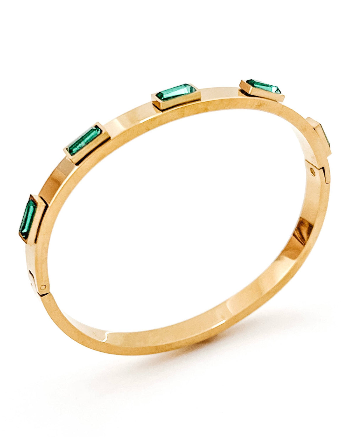 Belinda Gold Jewel Bangle Bracelet