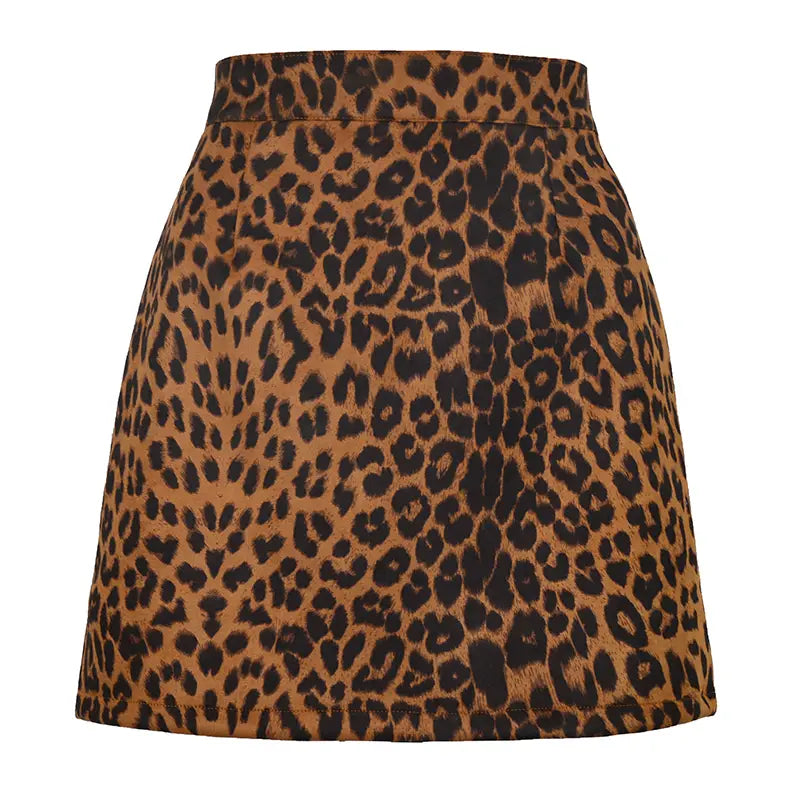Leopard Mini Skirt
