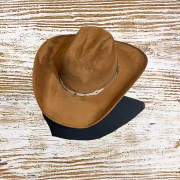 Let's Ride Cowboy Vegan Suede