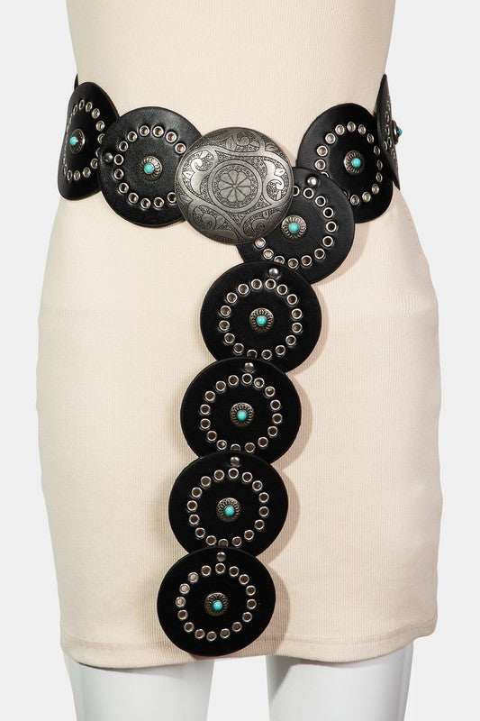 Leather Disk Belt