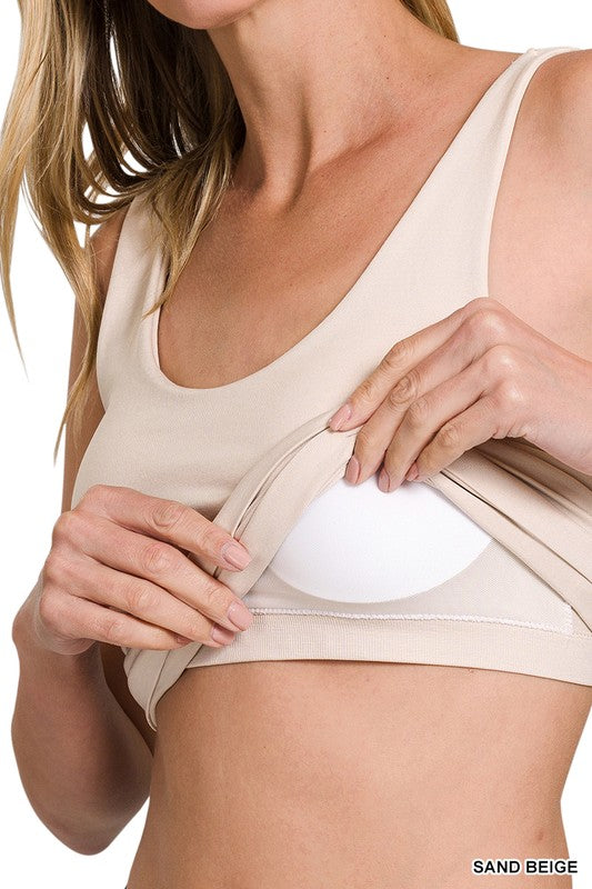 Dana Seamless Built In Bra Cups Tank