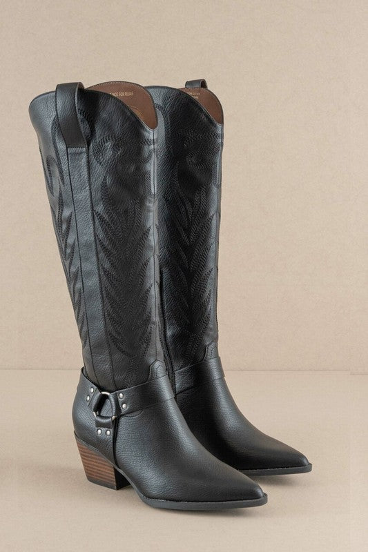 Faye Knee High Cowboy Boot