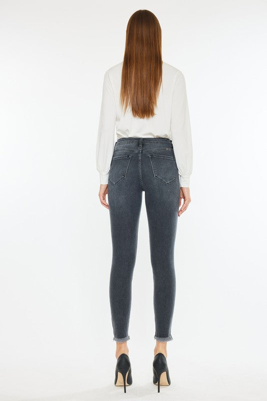 Black Stone Washed Skinny Jeans