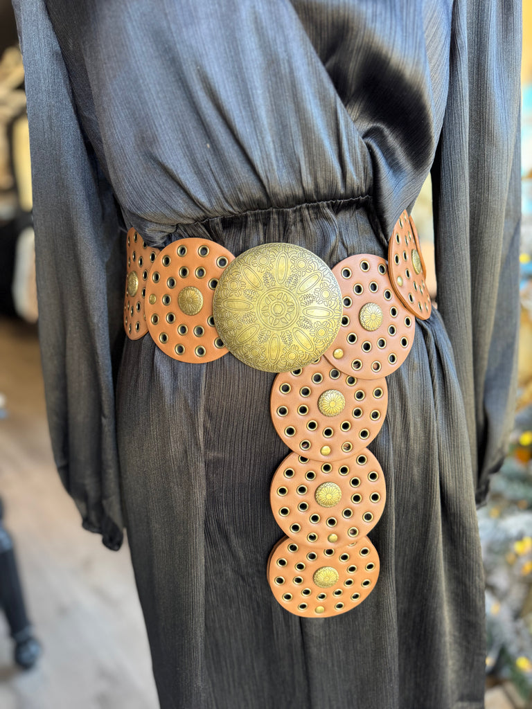 Leather Disk Belt