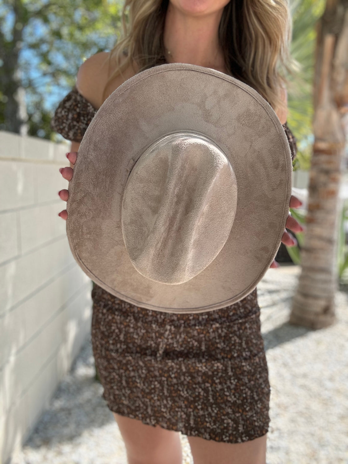 Let's Ride Cowboy Vegan Suede