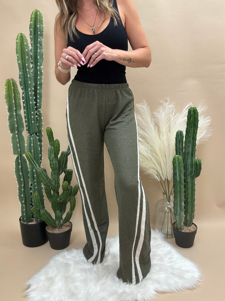 Truly Olive Wide Leg Pants