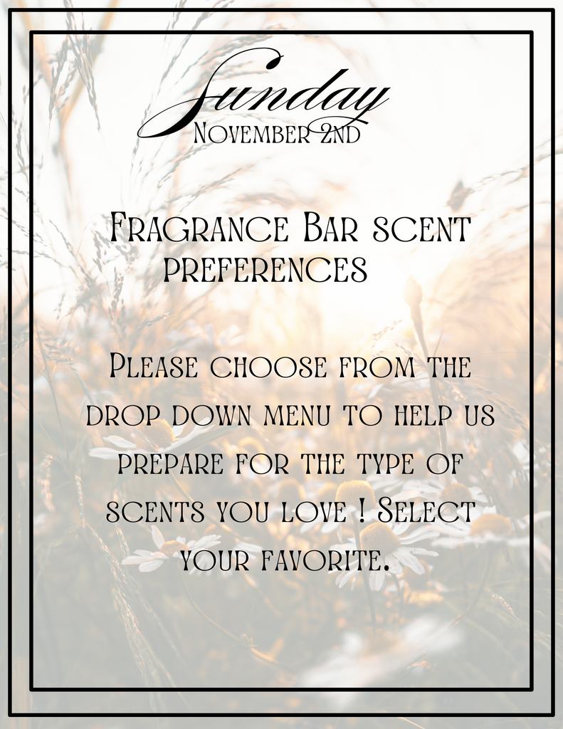 Detour Fragrance Bar Ticket