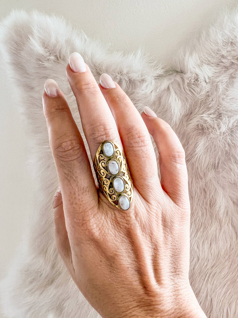 Filigree Brass Ring