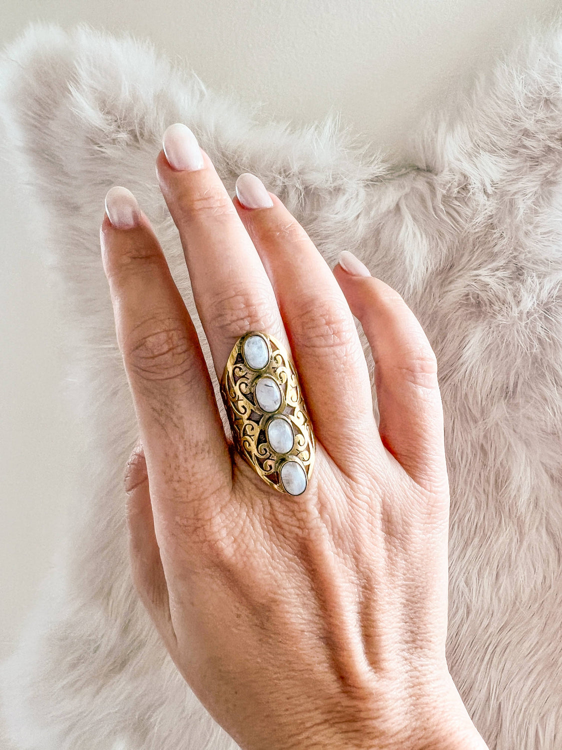 Filigree Brass Ring