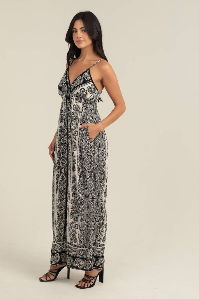 Noir Printed Jumpsuit