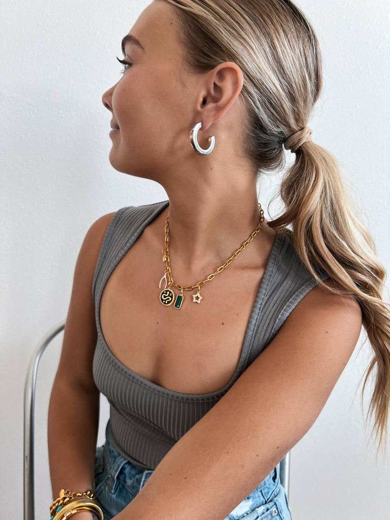Eilish Everyday Silver Hoops