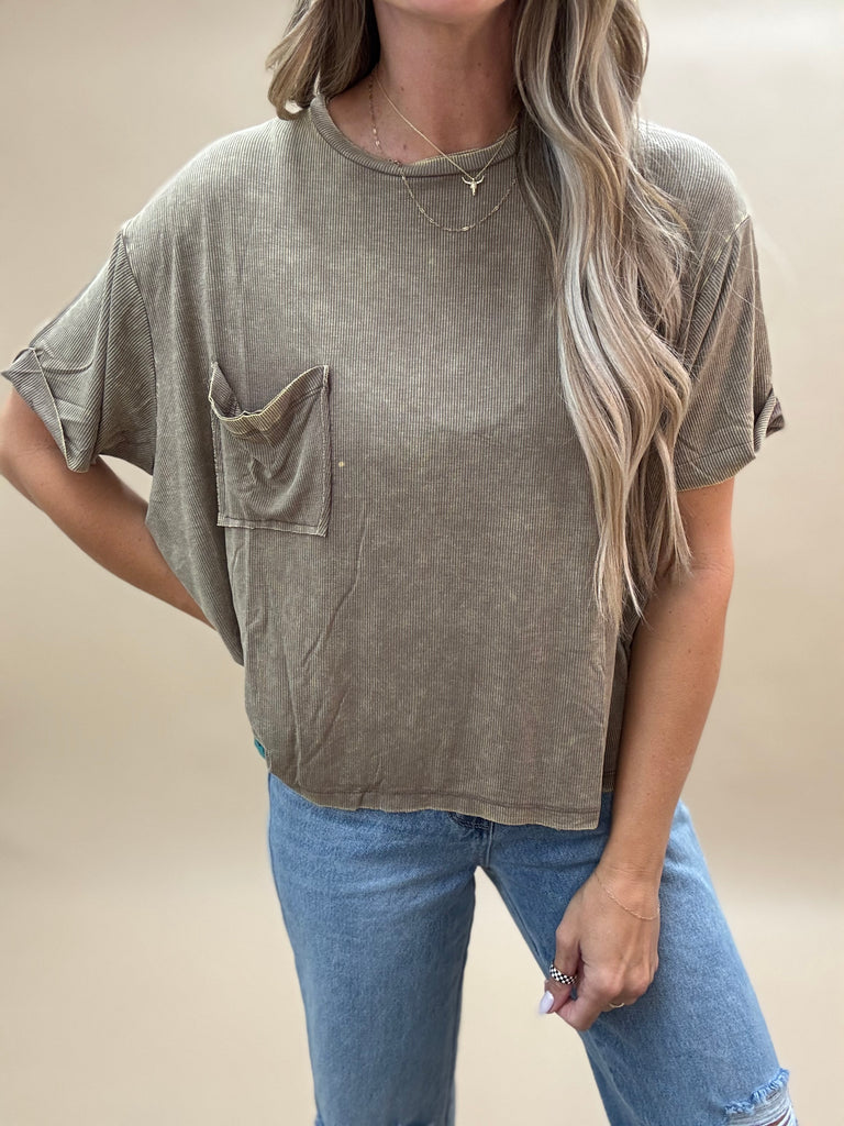 Favorite Ribbed Slouchy Tee