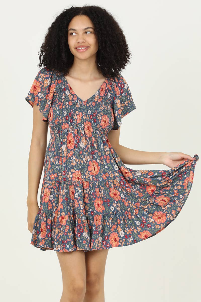 Blossom Floral Mini Dress