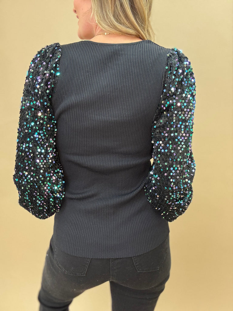 Party Time Sequins Long Sleeve