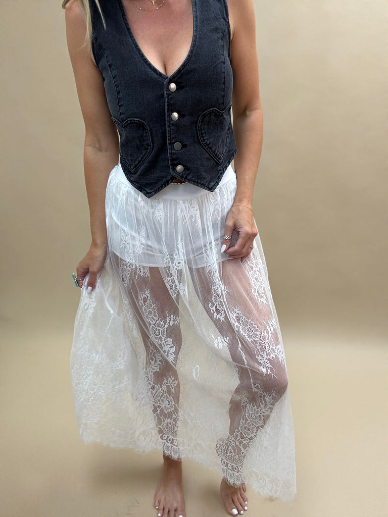 The Moment Lace Skirt