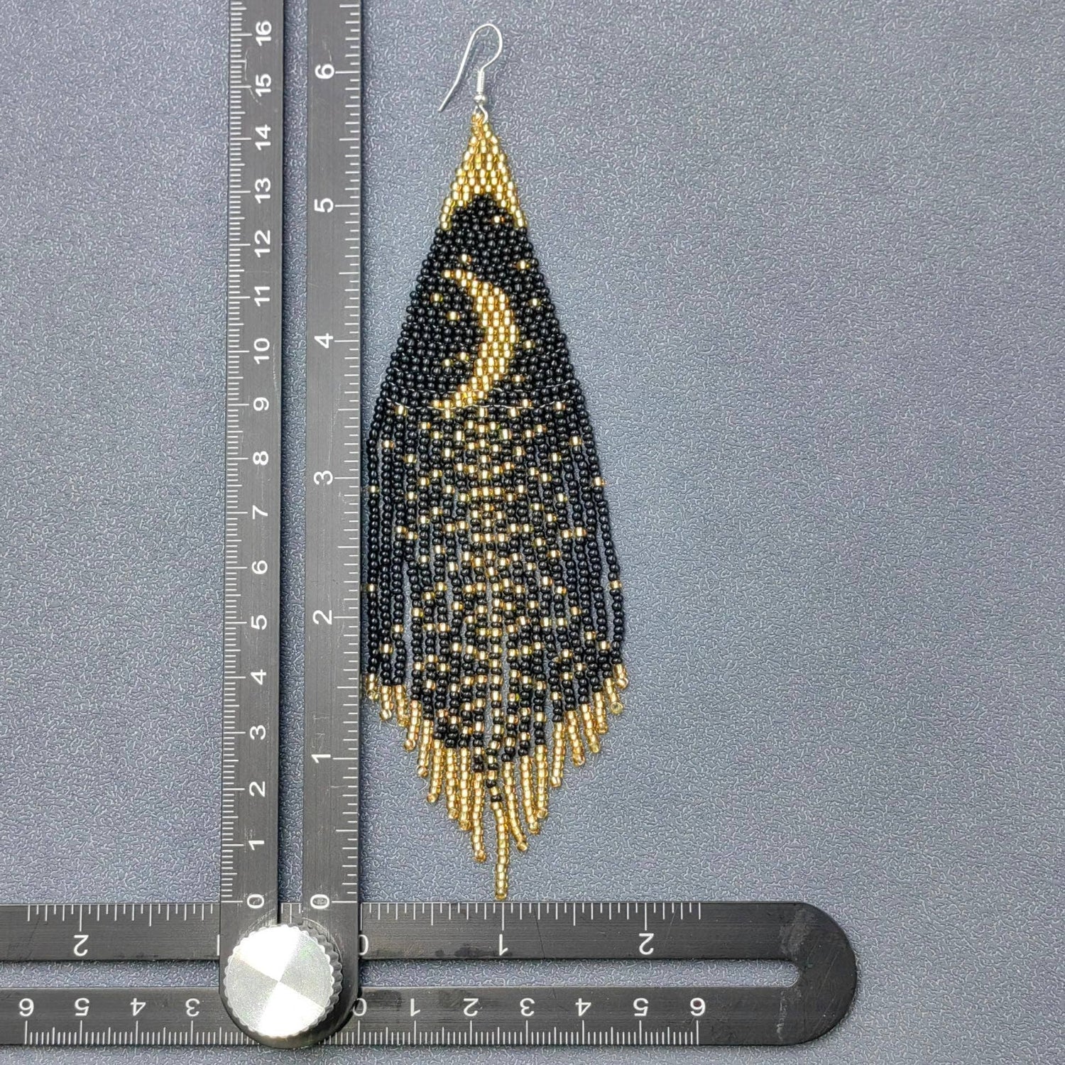 Night Sky Seed Beads Earrings
