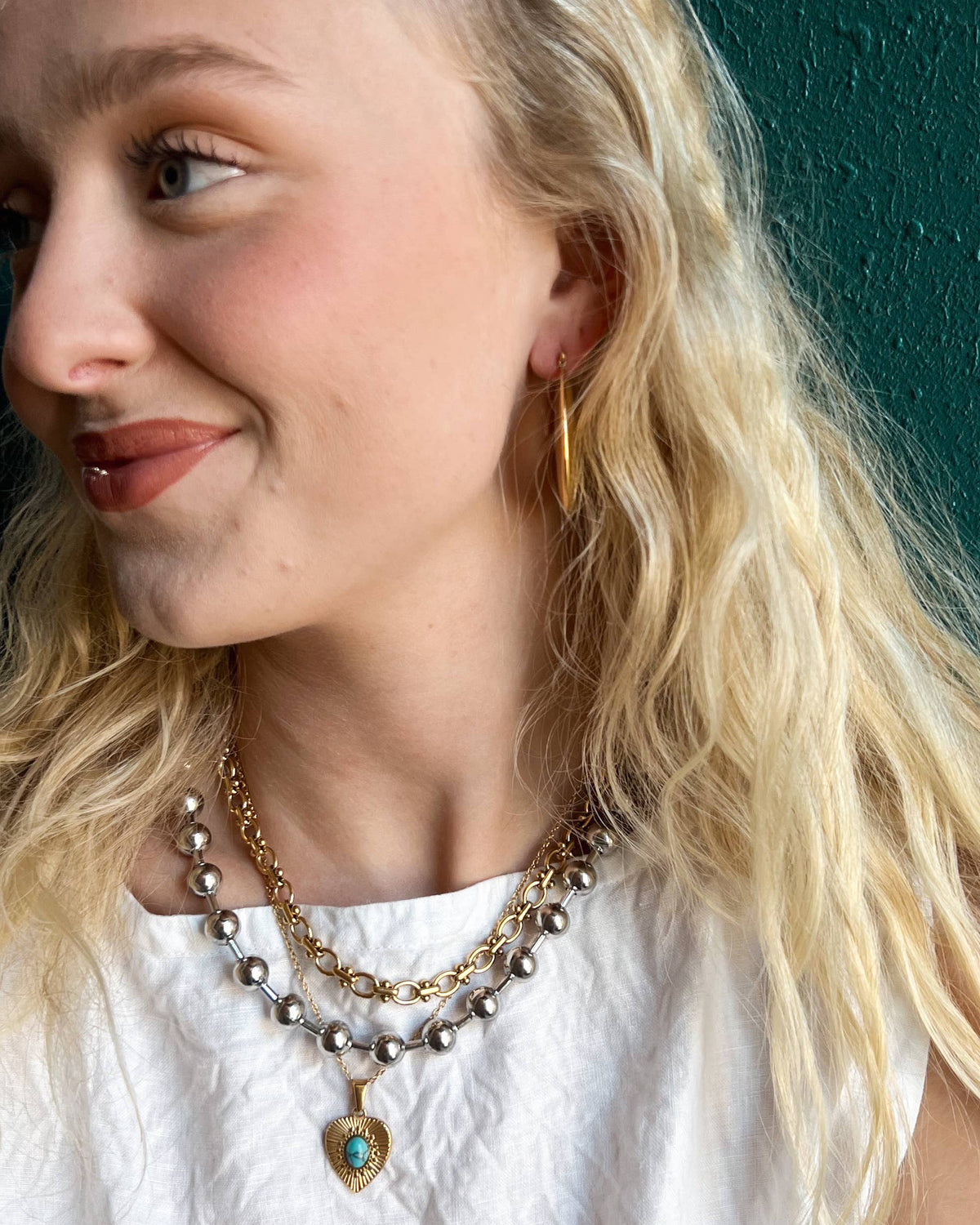 Shirley Gold Chain Layering Necklace || Choose Length