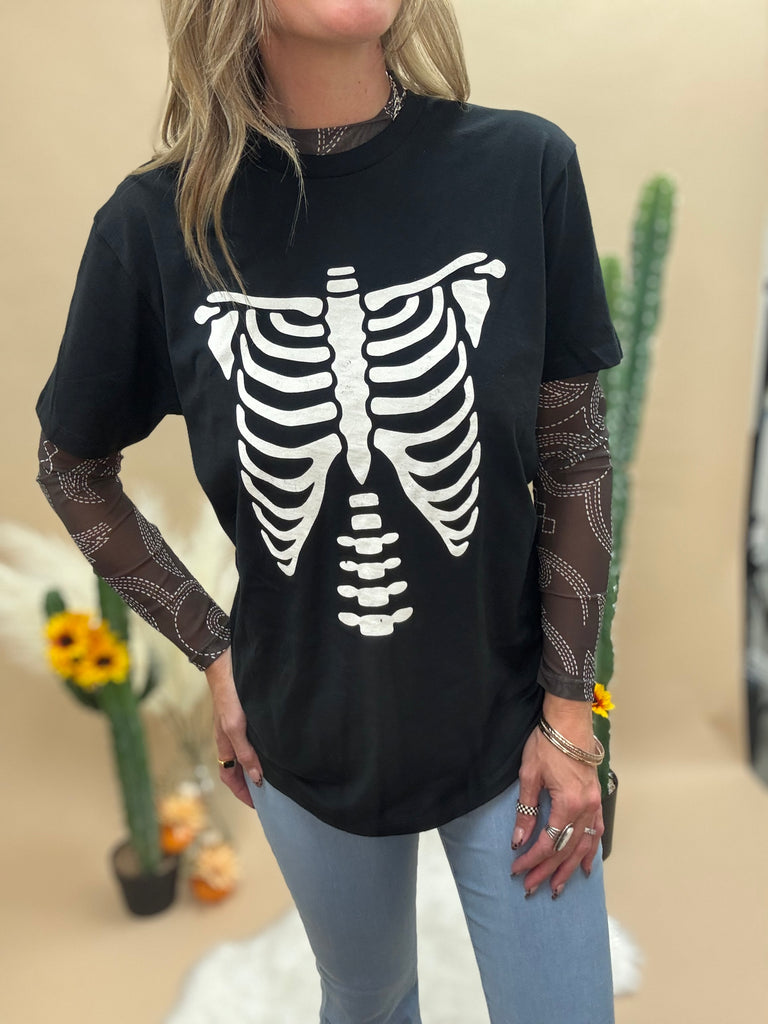 Skeleton Ribcage T-Shirt