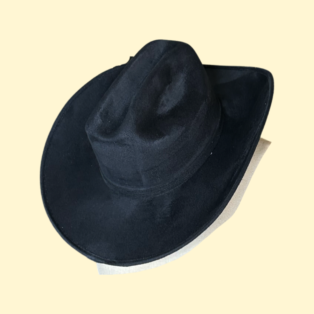 Let's Ride Cowboy Vegan Suede