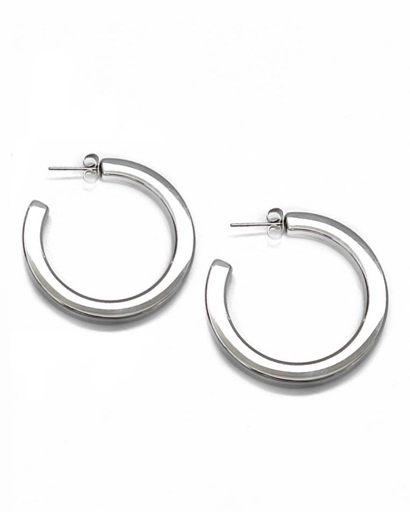 Eilish Everyday Silver Hoops