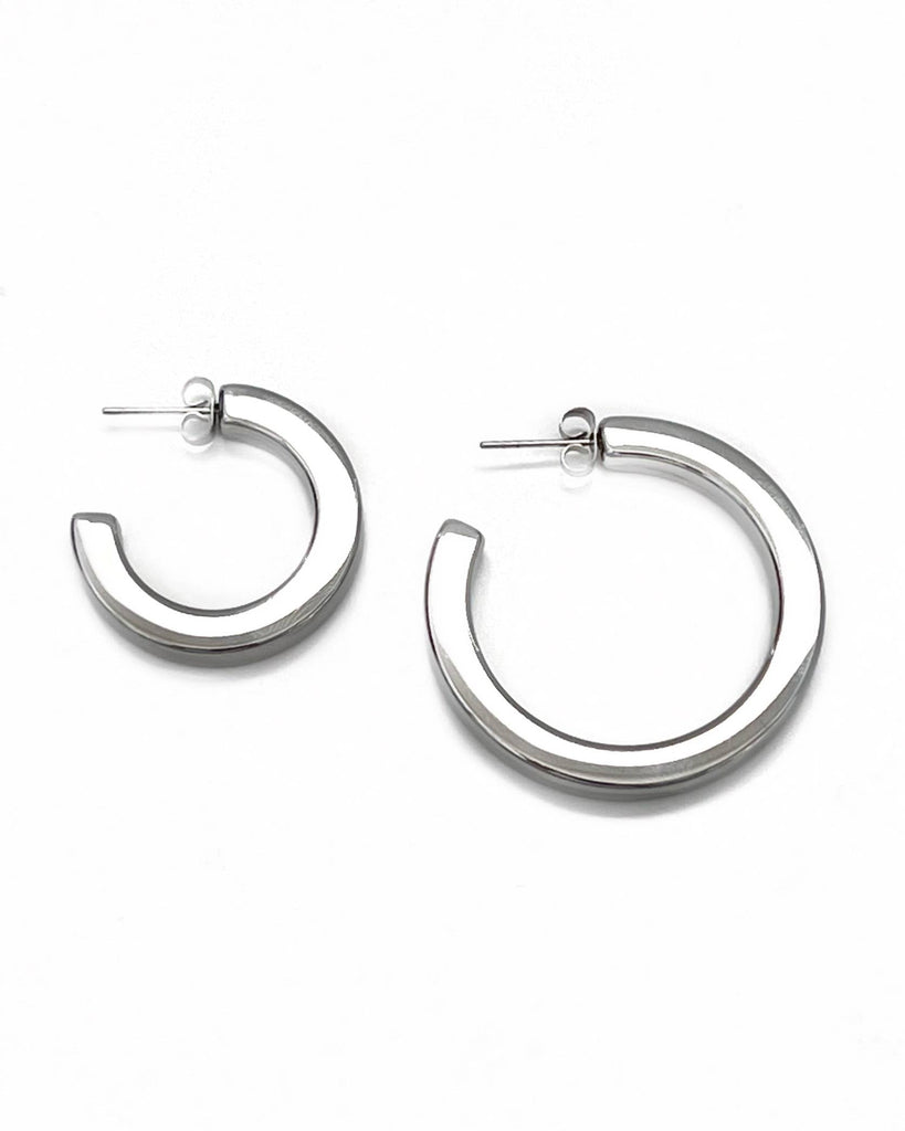Eilish Everyday Silver Hoops