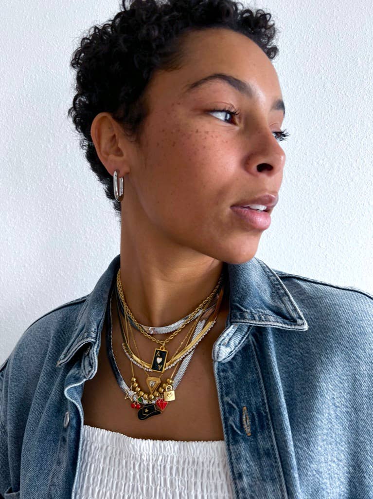 Eira Oval Hoop Earrings || Choose Color