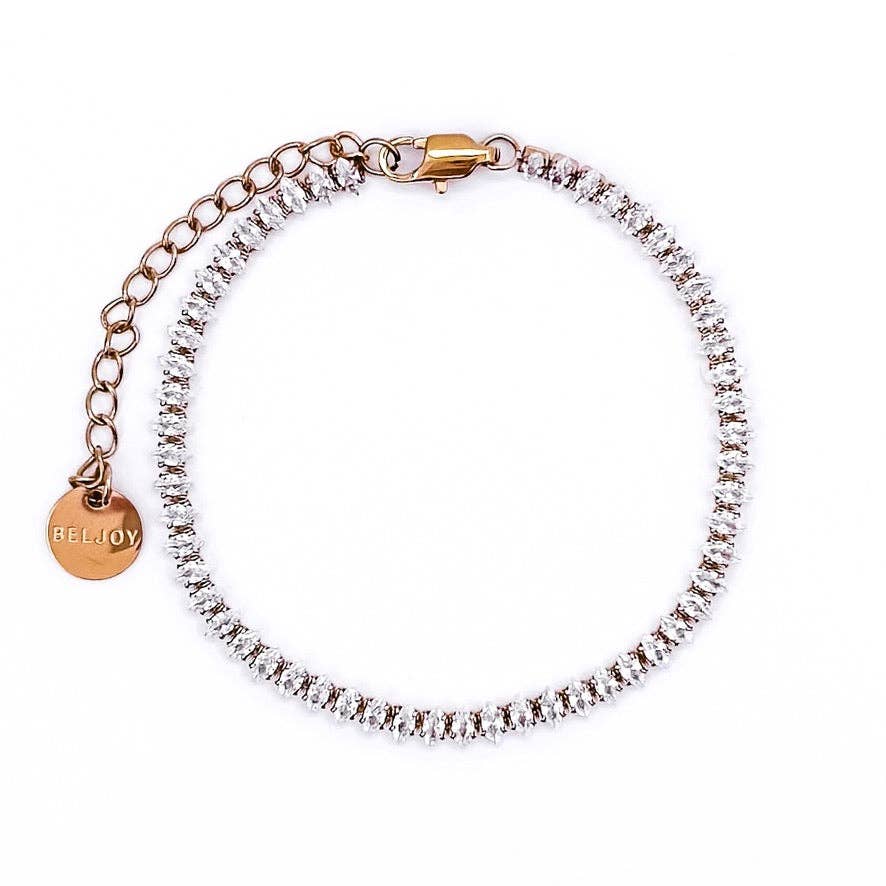 Baylor Marquise Tennis Bracelet