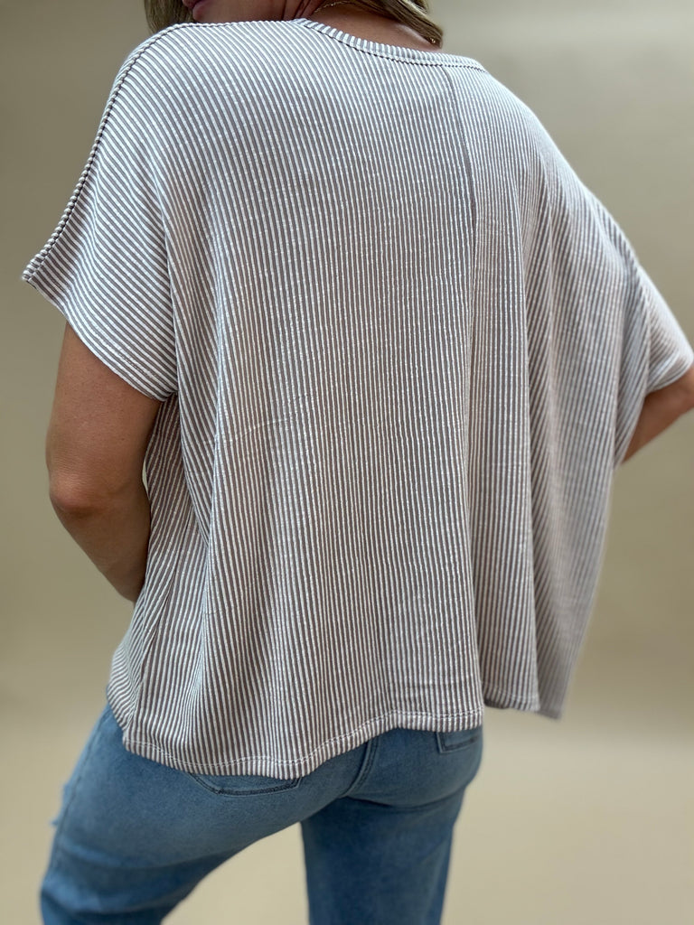 Corded Slouchy Top