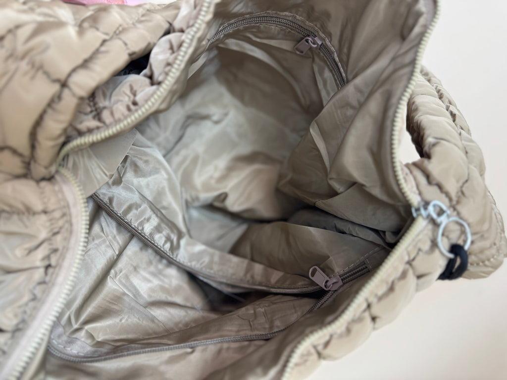 Quilted Carryall Crossbody Bag