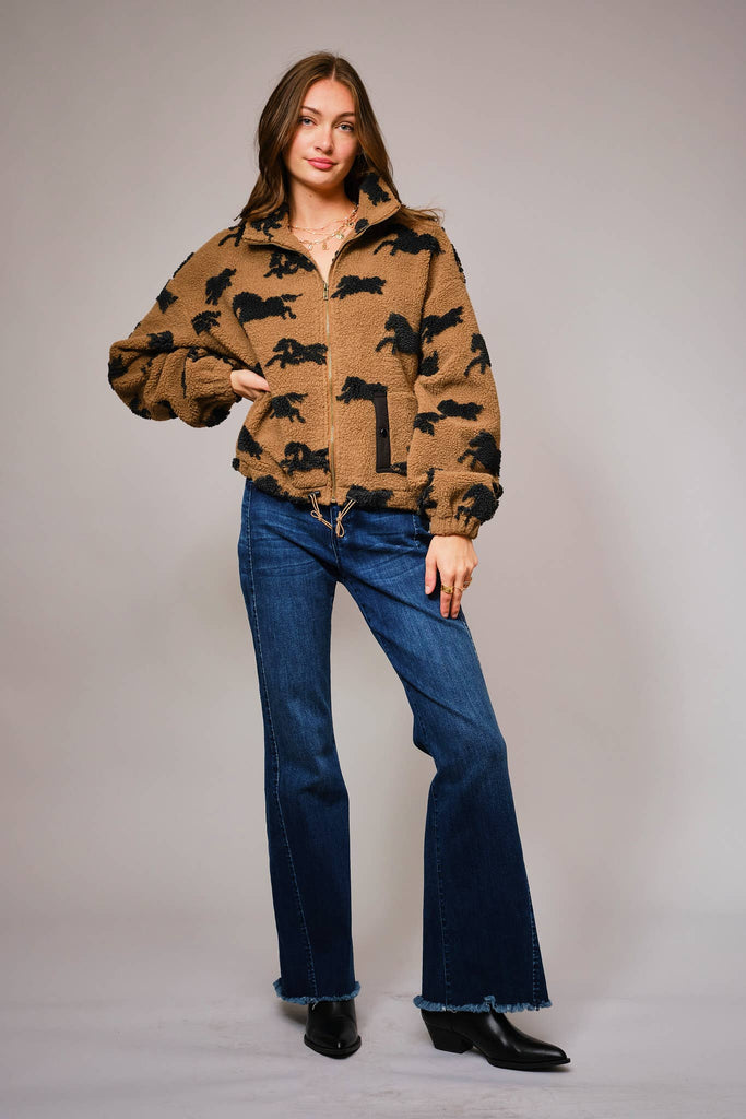 Mustang Sherpa Zip-Up Jacket