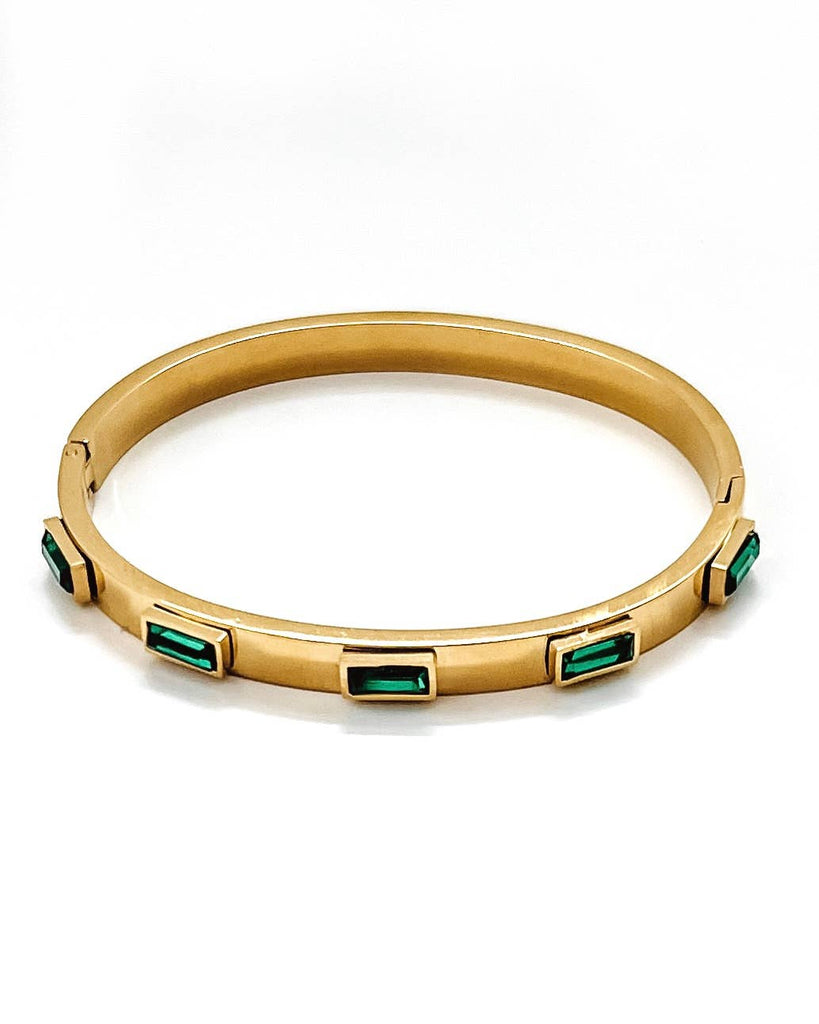 Belinda Gold Jewel Bangle Bracelet