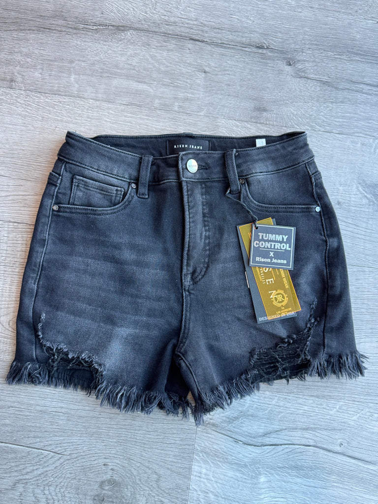 Denny Black Wash Risen Shorts