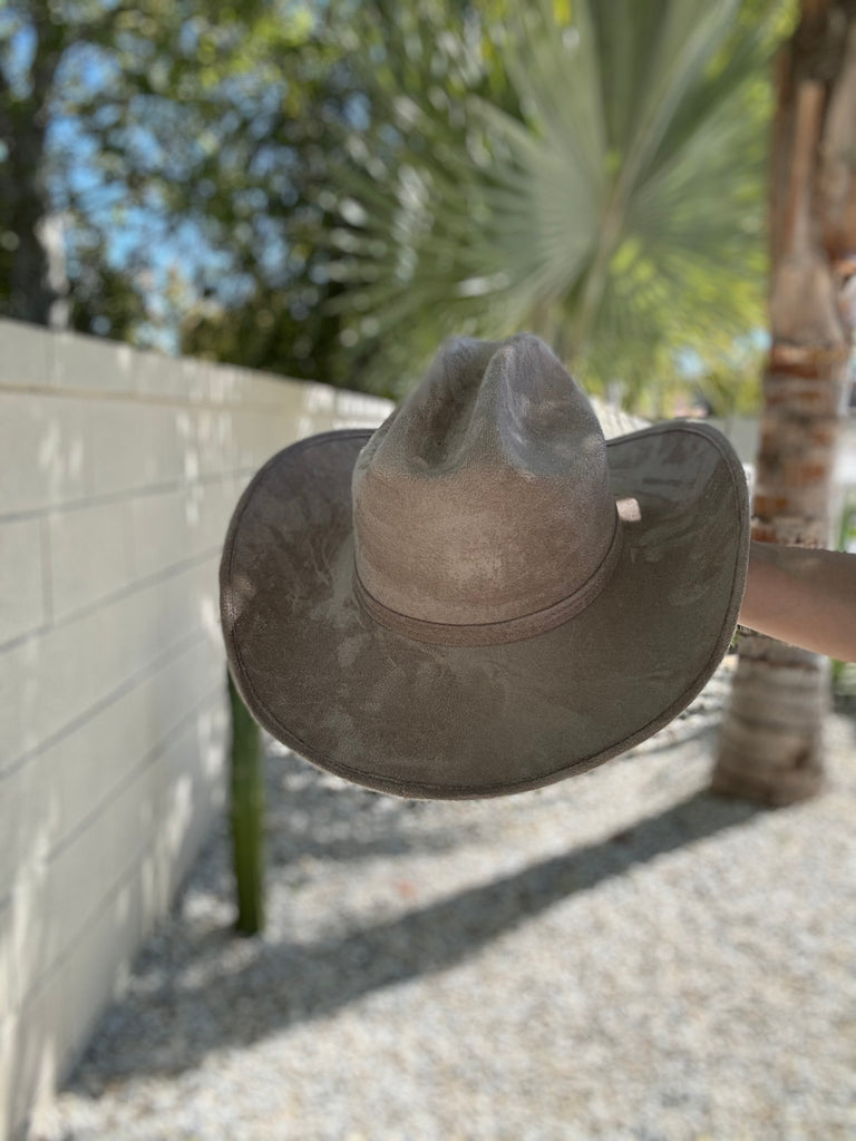 Let's Ride Cowboy Vegan Suede