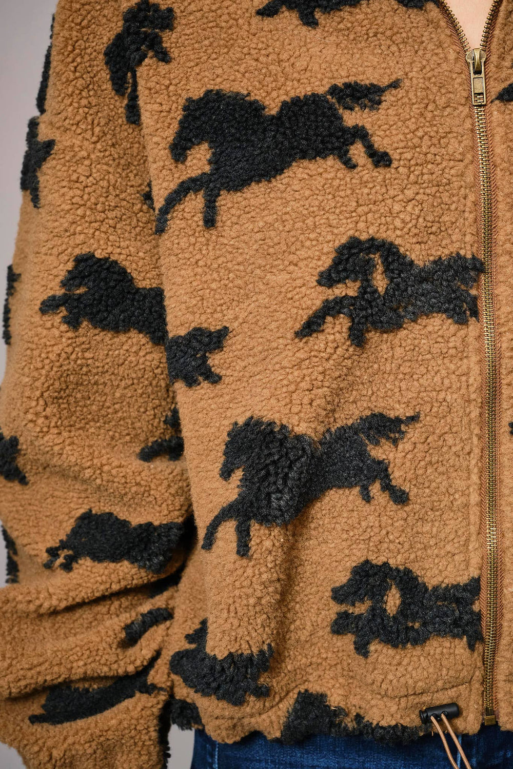 Mustang Sherpa Zip-Up Jacket