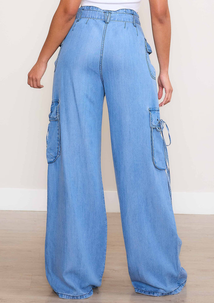 Tencil Cargo Wide Leg Pants