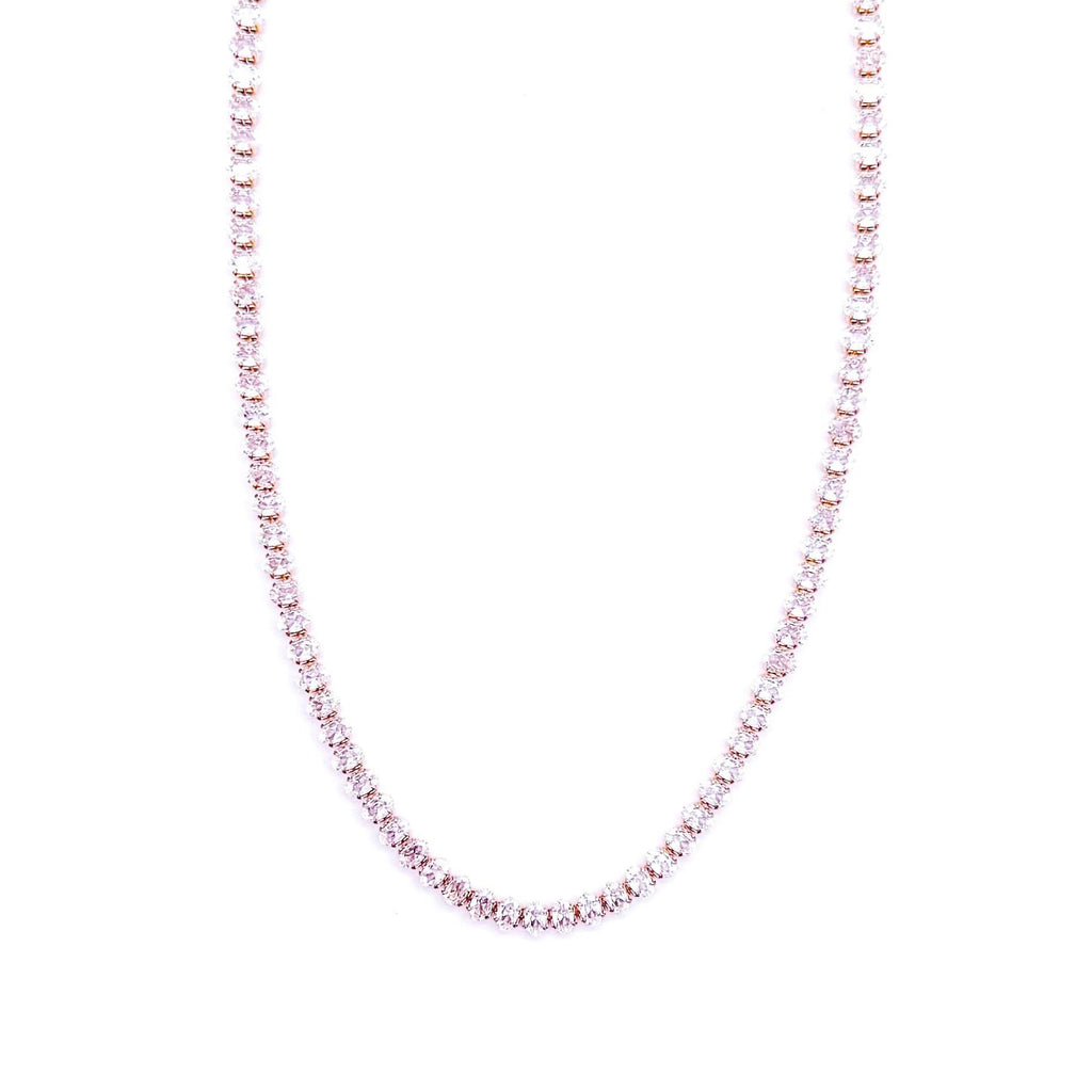 Henrietta Oval Tennis Necklace