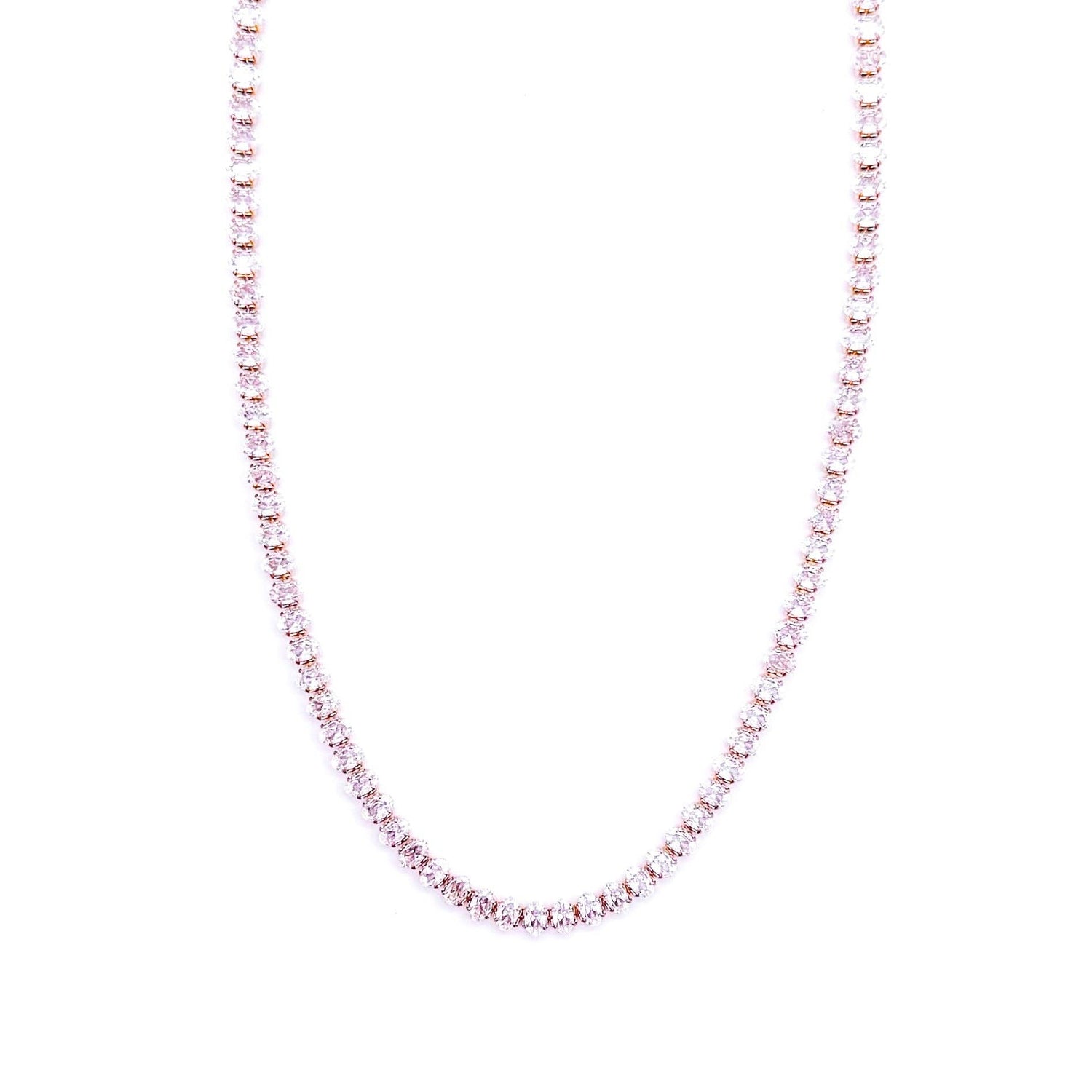 Henrietta Oval Tennis Necklace