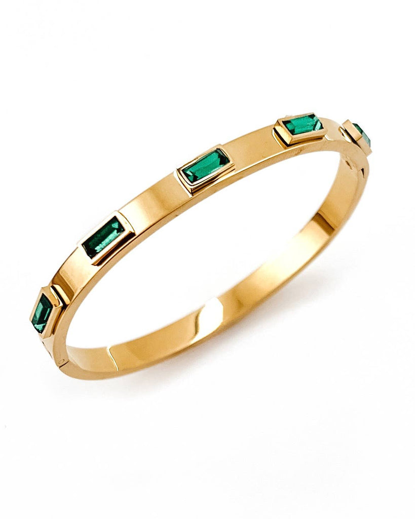 Belinda Gold Jewel Bangle Bracelet