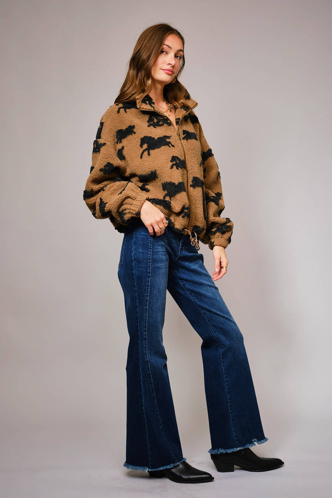 Mustang Sherpa Zip-Up Jacket
