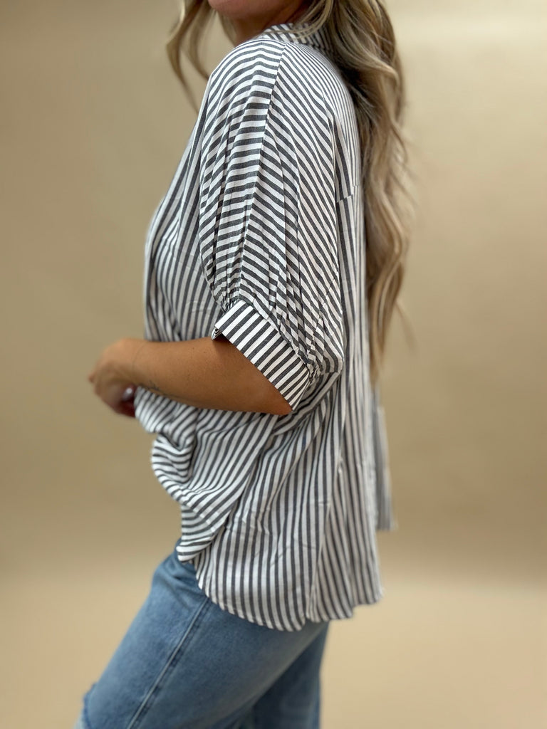 Striped Button Down Shirt