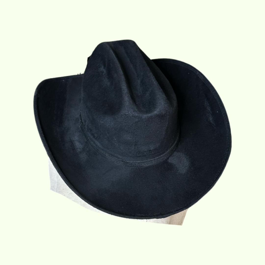 Let's Ride Cowboy Vegan Suede