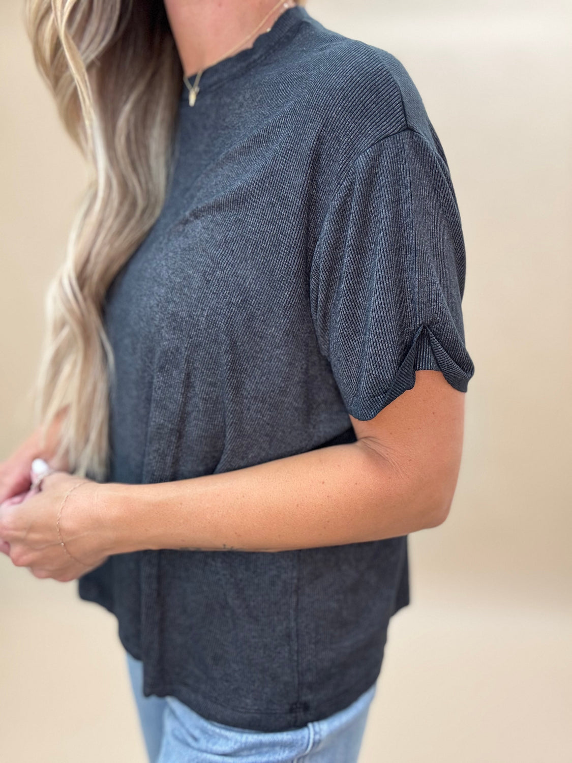 Favorite Ribbed Slouchy Tee