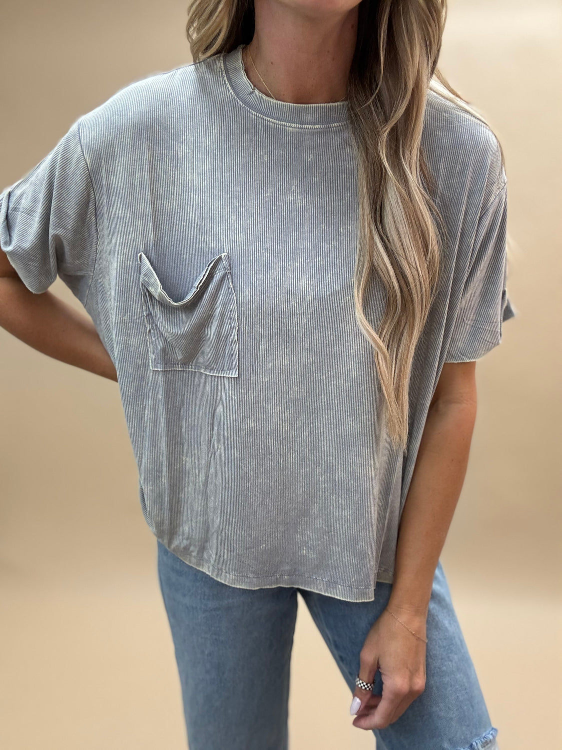 Favorite Ribbed Slouchy Tee