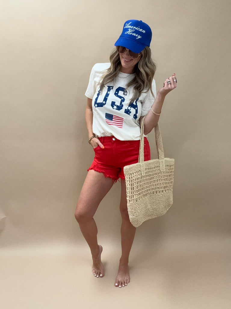 Beach Throw It In Straw Bag
